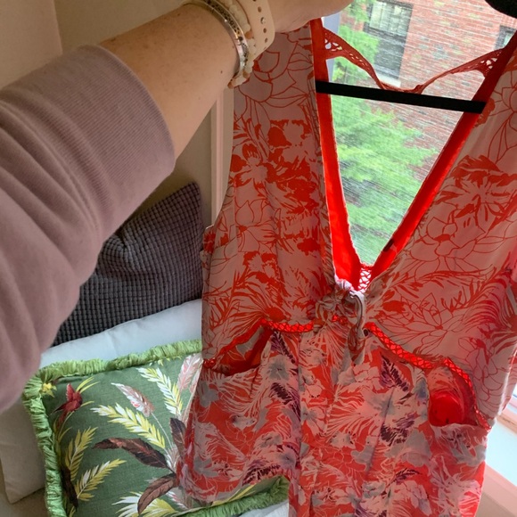 Free People V-Neck Romper - Picture 7 of 8